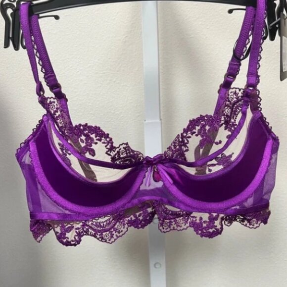 NEW Honey Birdette Madison Amethyst Bra - Picture 1 of 2